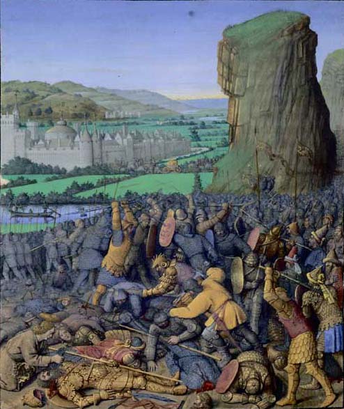 The Battle of Gilboa, by Jean Fouquet
